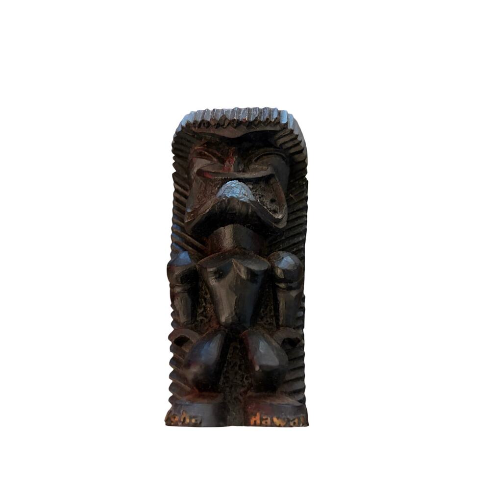 Hawaiian Polynesia Tiki Statue 5 1/2” Tall HAWAII FIGURE- Polyart